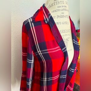 Medium Red Plaid Flannel